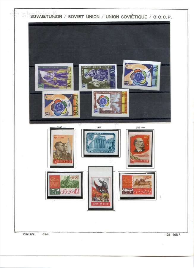 Ssr TSRS 1950 -1960 pilna pasto zenklu kolekcija - nuotraukos Nr. 14