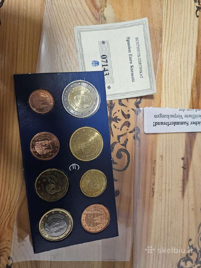 Ispanijos eurų Unc rinkinys
