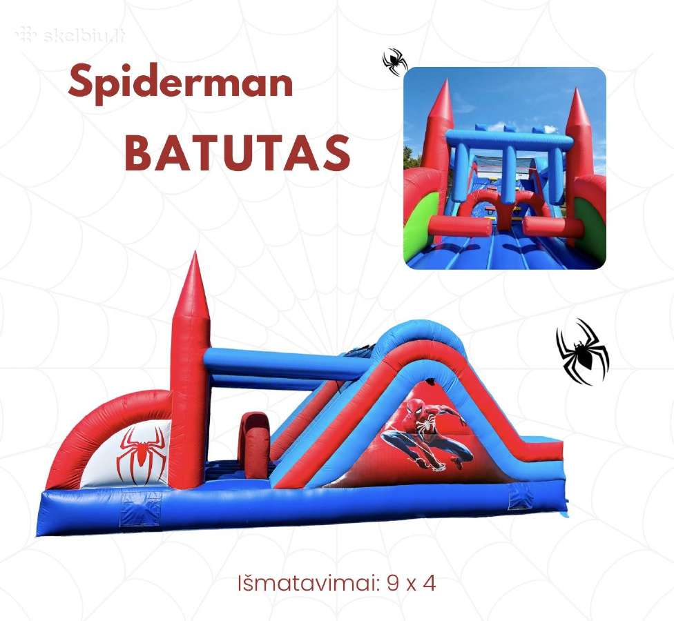 Pripučiamų batutų ,žaidimų aikštelės nuoma - nuotraukos Nr. 4