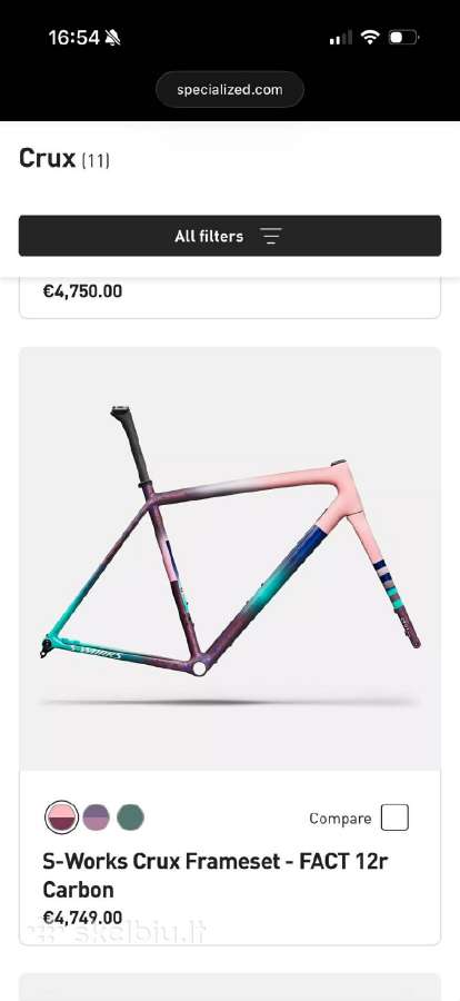 Karboninins gravel rėmas S - Works Crux - nuotraukos Nr. 6
