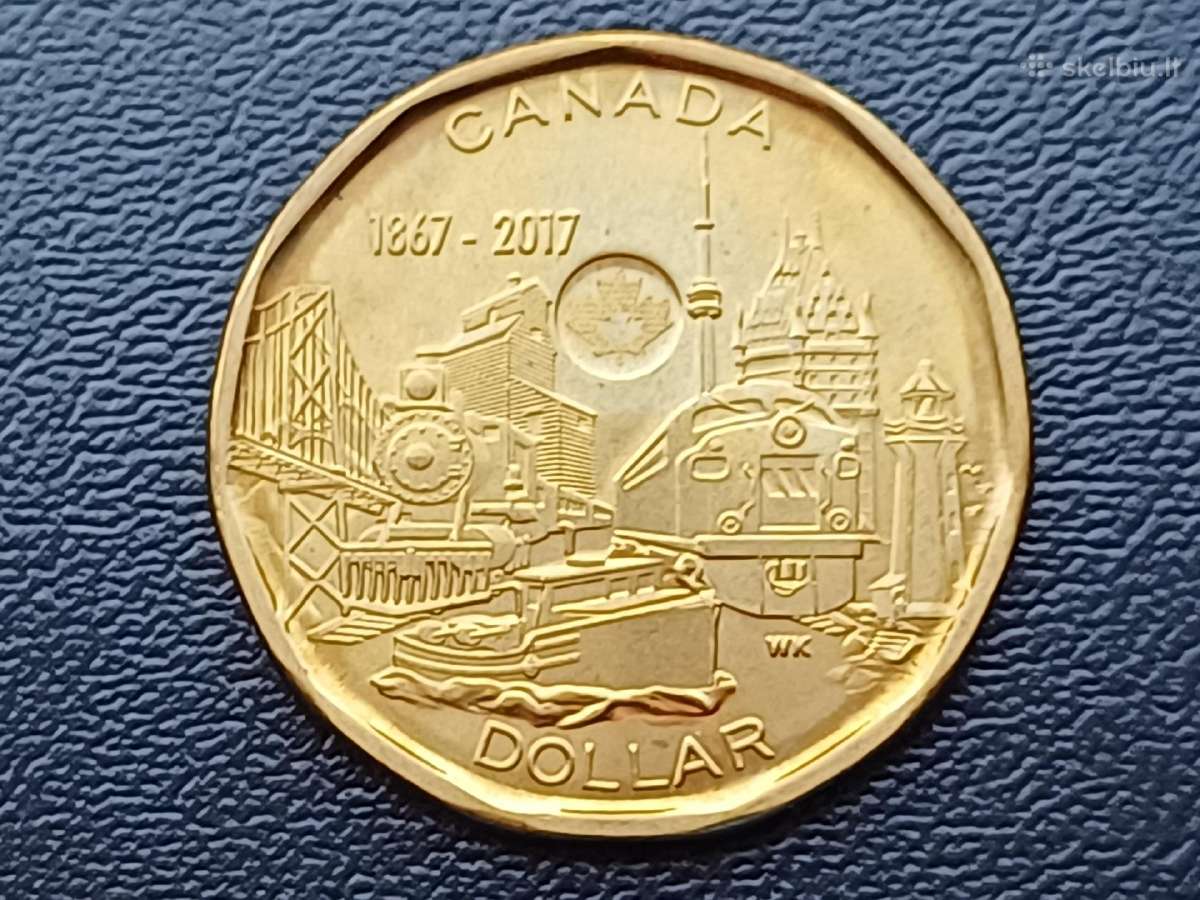 1 doleris 2017m. Kanada unc. - nuotraukos Nr. 3