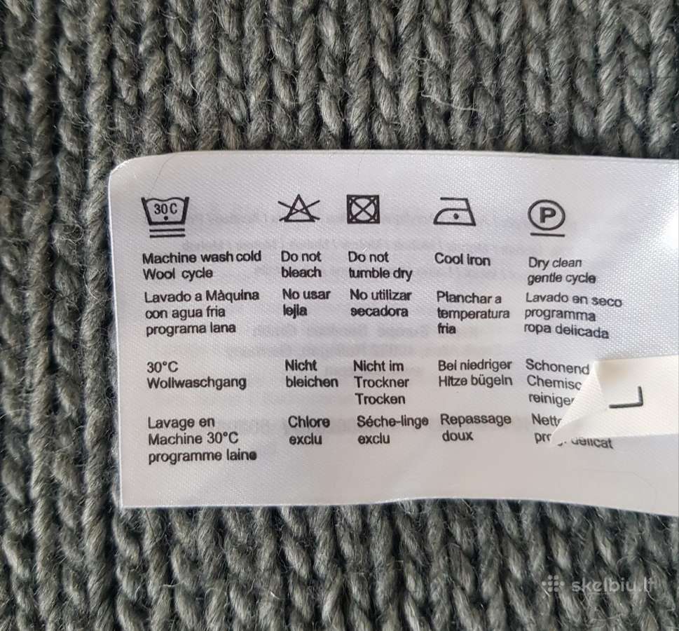 Megztinis pilkas su vilna ir mochera moteriškas - nuotraukos Nr. 4