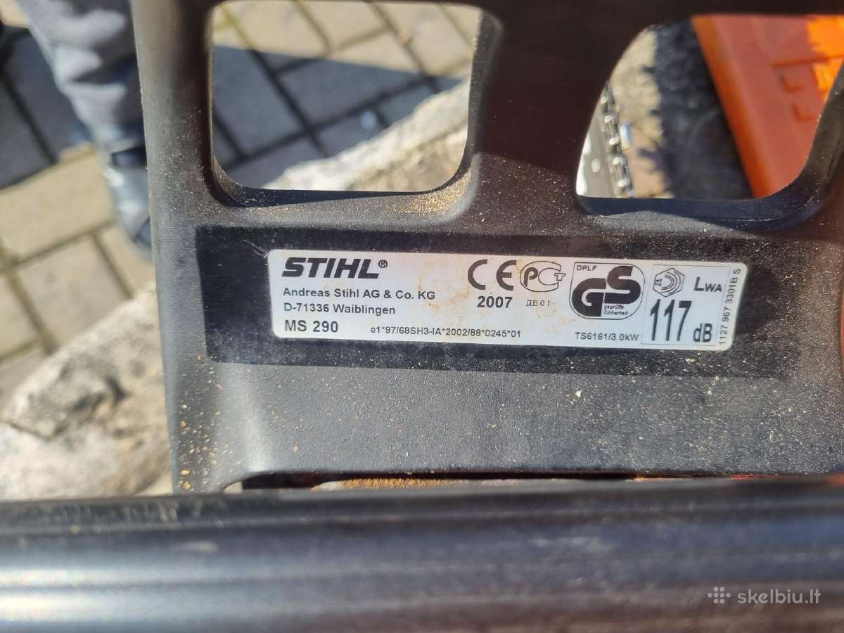Parduodu Stihl Ms 290 - nuotraukos Nr. 3