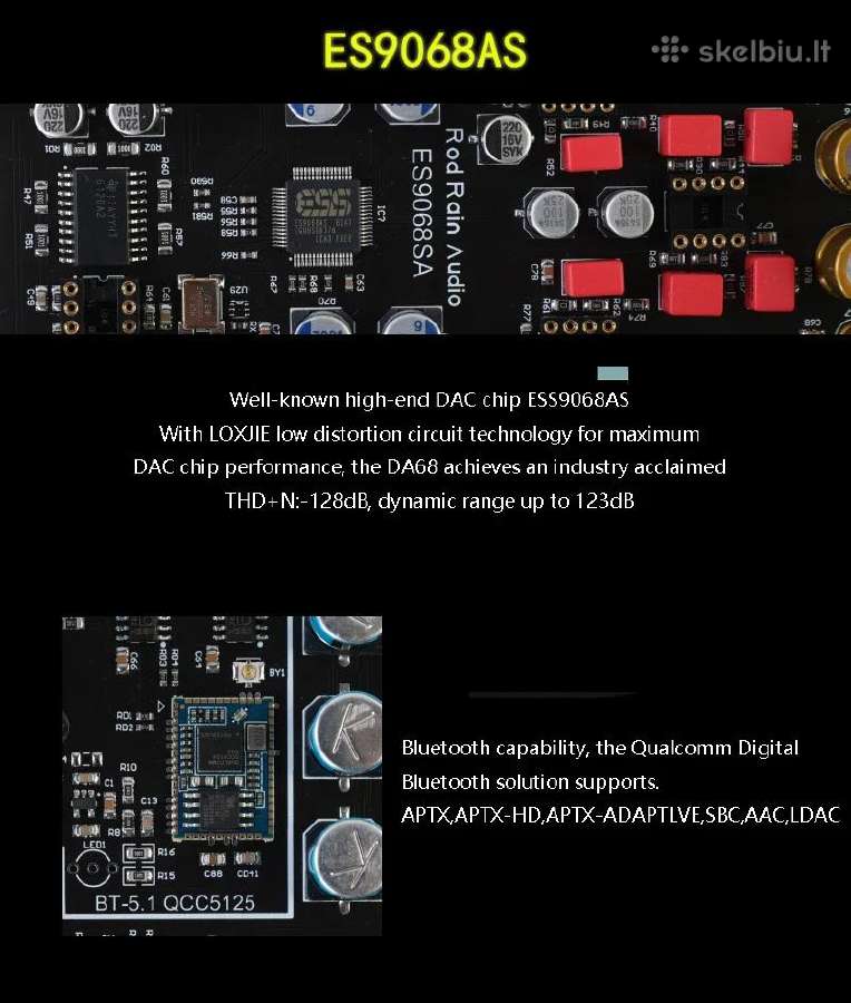 Rod rain audio da68 mini dac - nuotraukos Nr. 4
