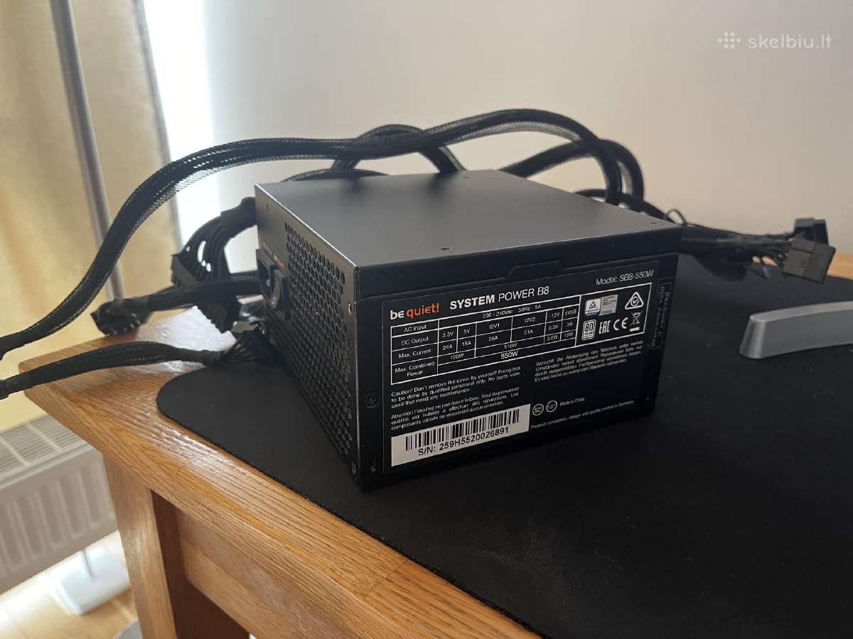 Be quiet! System Power B8 550w (80 Plus) - nuotraukos Nr. 2