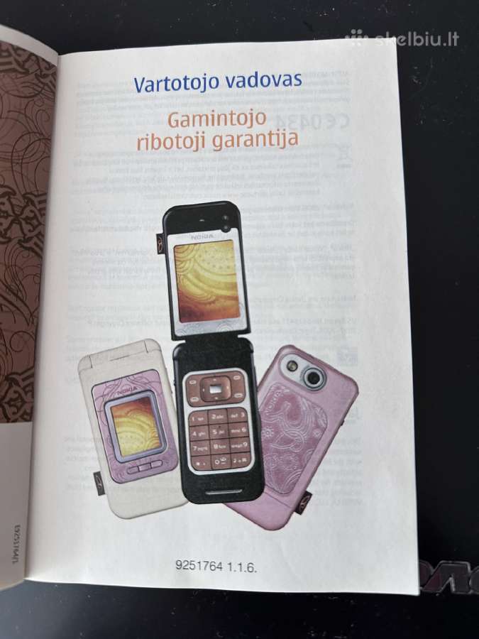 Telefono Nokia 7390 aprasas - nuotraukos Nr. 2