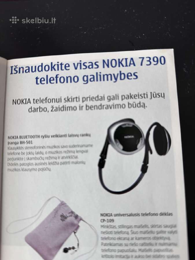 Telefono Nokia 7390 aprasas - nuotraukos Nr. 3