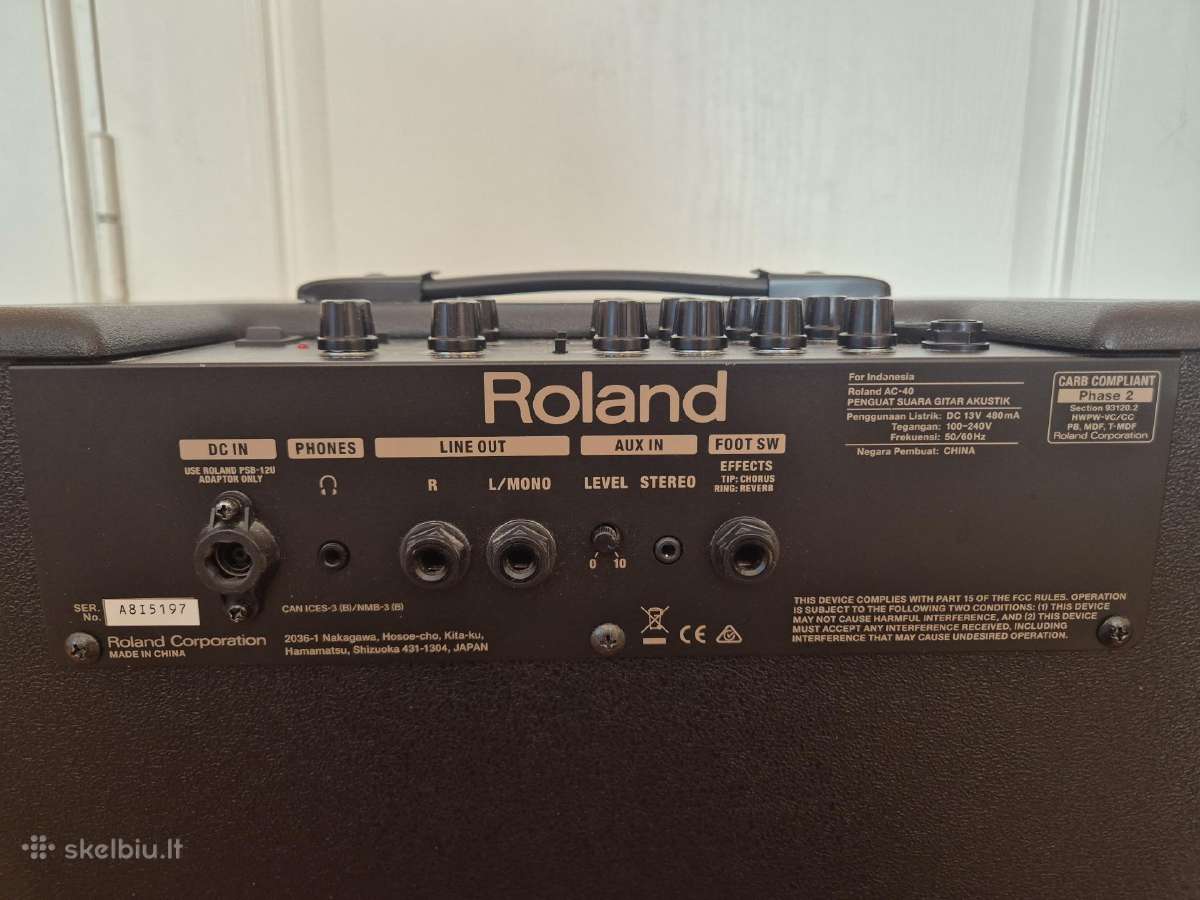 Roland Ac-40 Acoustic Chorus stiprintuvas - nuotraukos Nr. 3