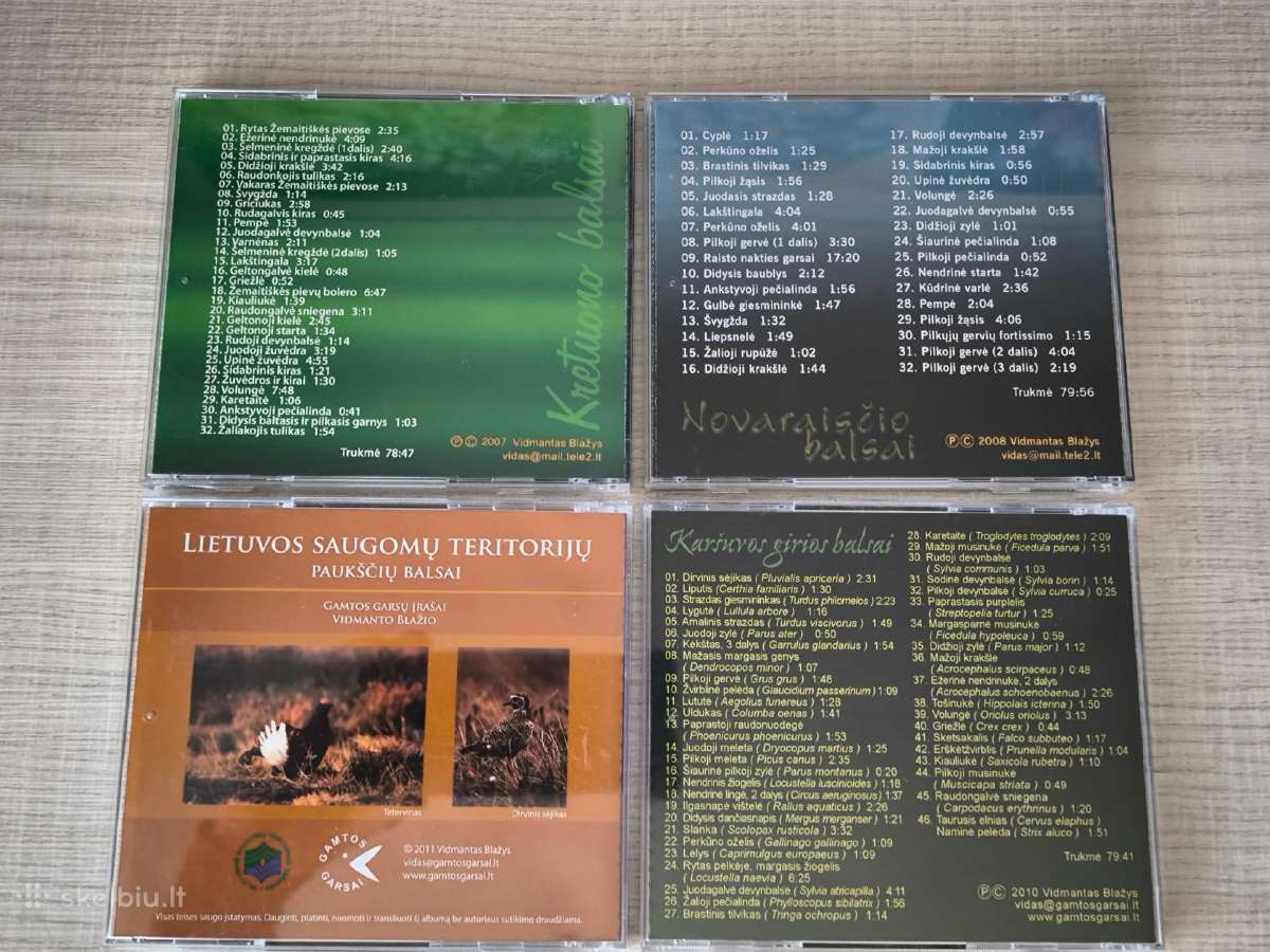 CD kolekcija: Lietuvos gamtos ir paukščių balsai - nuotraukos Nr. 2