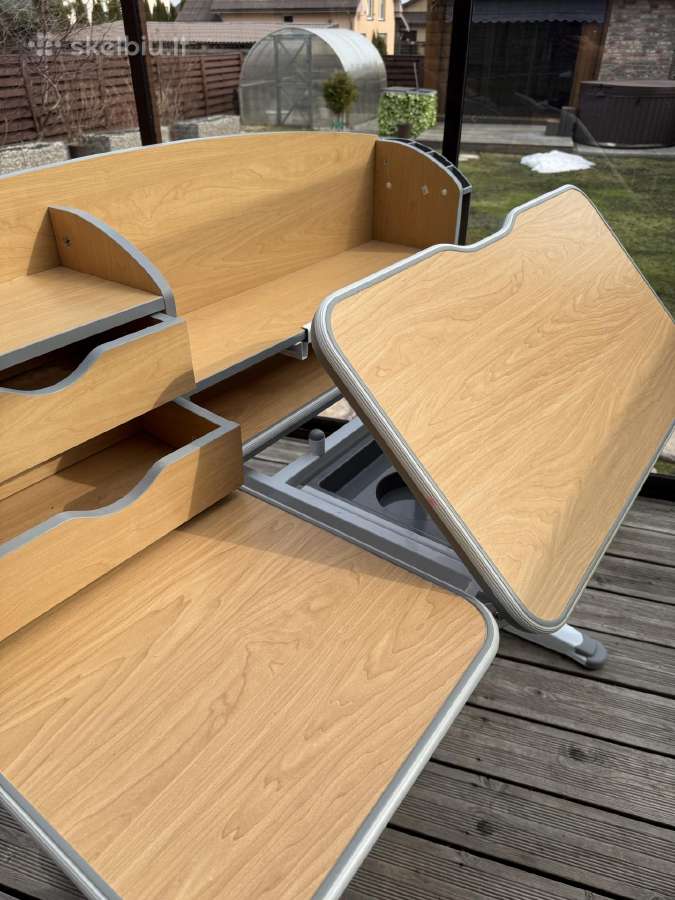 Ergonomiškas rašomasis stalas istudy E120, ąžuolo - nuotraukos Nr. 2