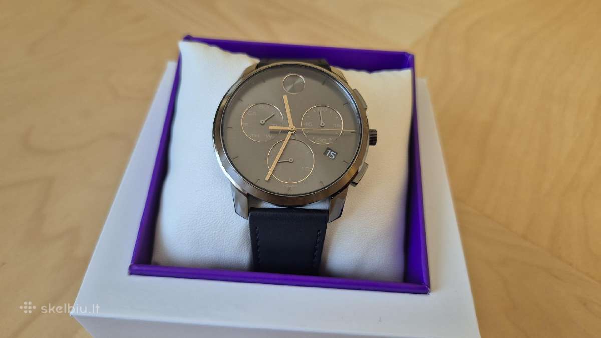 Naujas originalus Movado Bold Thin Chronograph