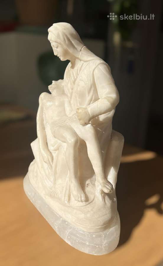 Antikvarinė Pieta skulptūrėlė pagal Mikelandželą - nuotraukos Nr. 3