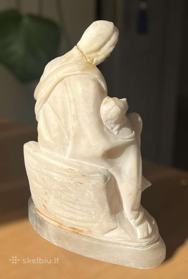 Antikvarinė Pieta skulptūrėlė pagal Mikelandželą - nuotraukos Nr. 4