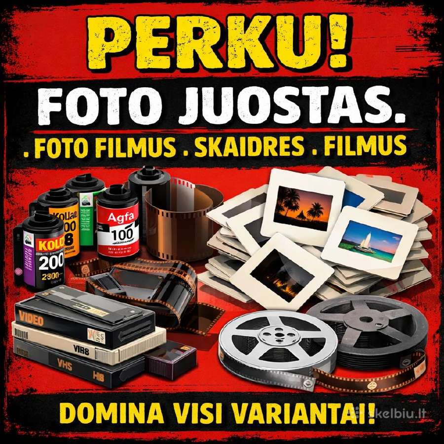 Perku Foto juostas negativus filmus