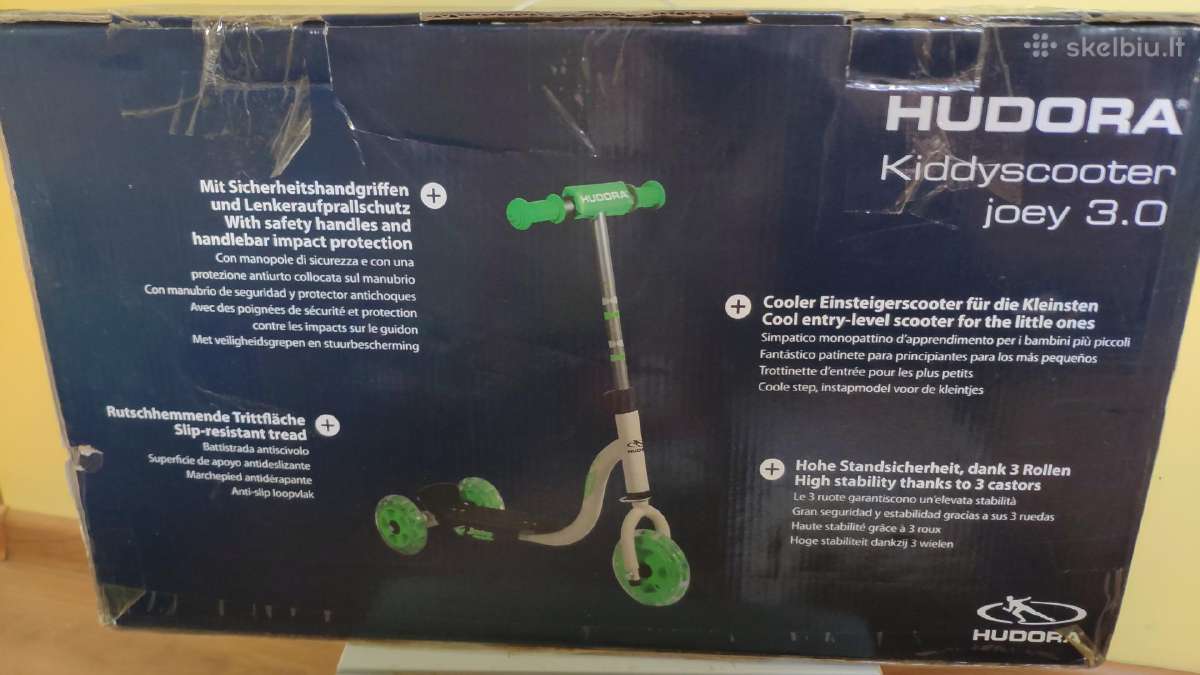 „Hudora Kiddy Joey“ triratis paspirtukas (žalias i - nuotraukos Nr. 12