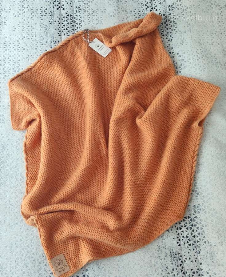 Moteriškas megztinis iš merino ir moherio asimetr. - nuotraukos Nr. 2