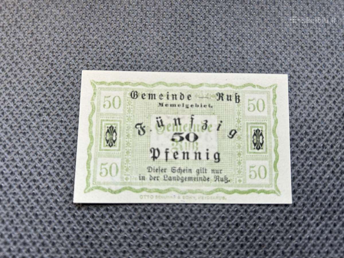 50 feningų Rusnės notgeldai 1920 - nuotraukos Nr. 2