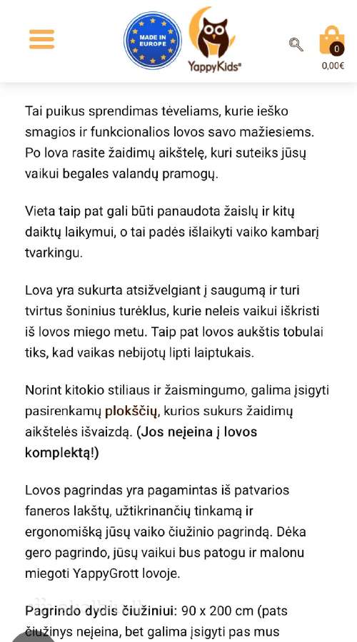 Parduodu pakeltą lovą vaikui su čiužiniu! - nuotraukos Nr. 3