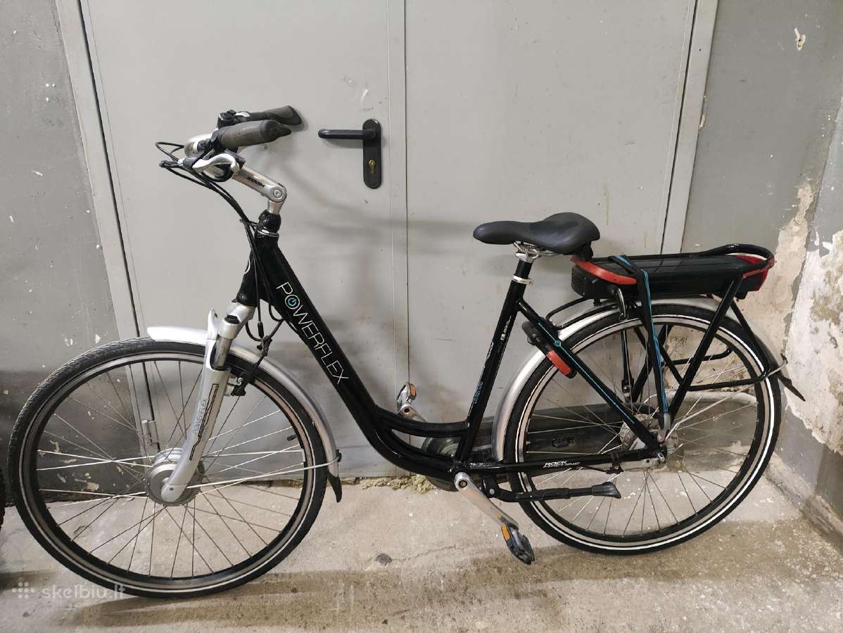 Elektrinis dviratis su variklio defektu