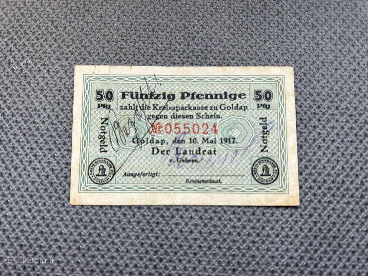50 feningų Geldapės notgeldai 1917 m.