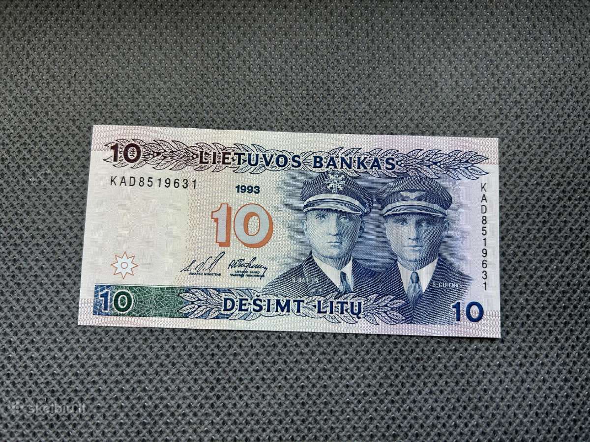 10 litų banknotas 1993 m.