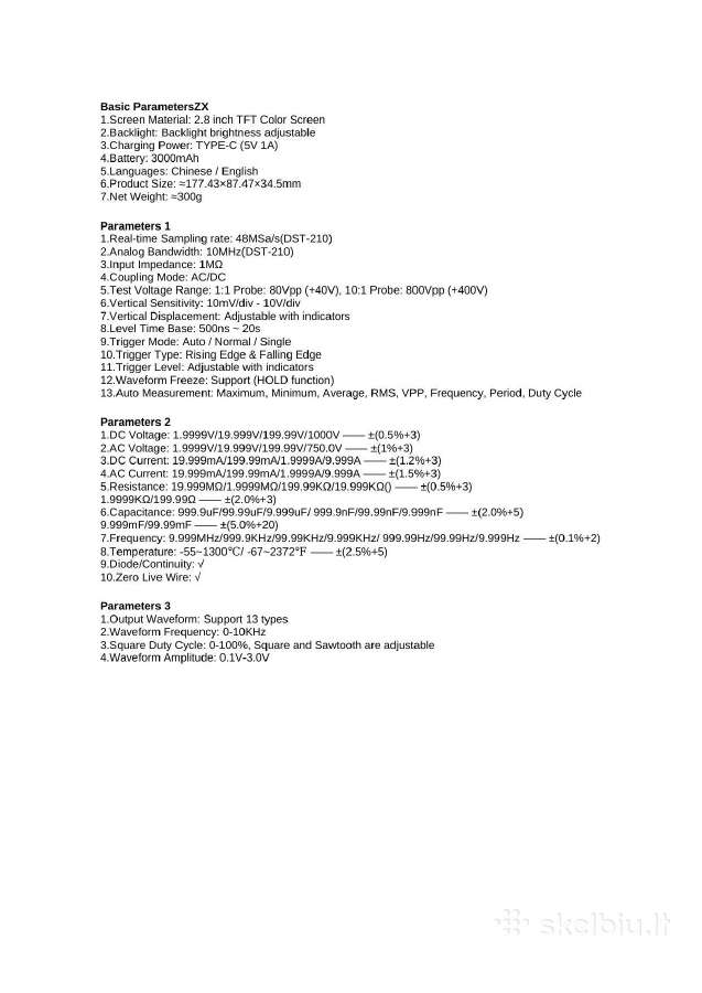 Osciloskopai Zt703s 3in1, Winapex 810b ir Fnirsi - nuotraukos Nr. 31