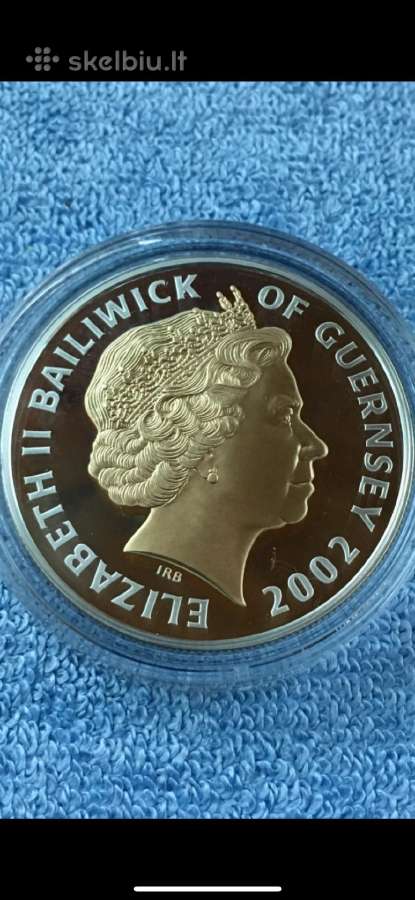 Moneta Guernsey 2002m. 5 svarai, sidabras(.925) - nuotraukos Nr. 2