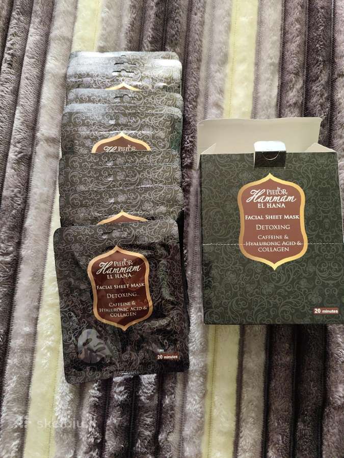 Detoxing lakštinė veido kaukė Pielor Hammam El Han - nuotraukos Nr. 3