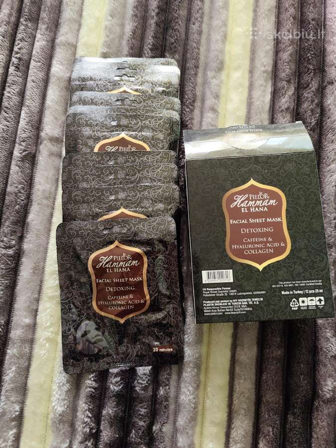 Detoxing lakštinė veido kaukė Pielor Hammam El Han - nuotraukos Nr. 4