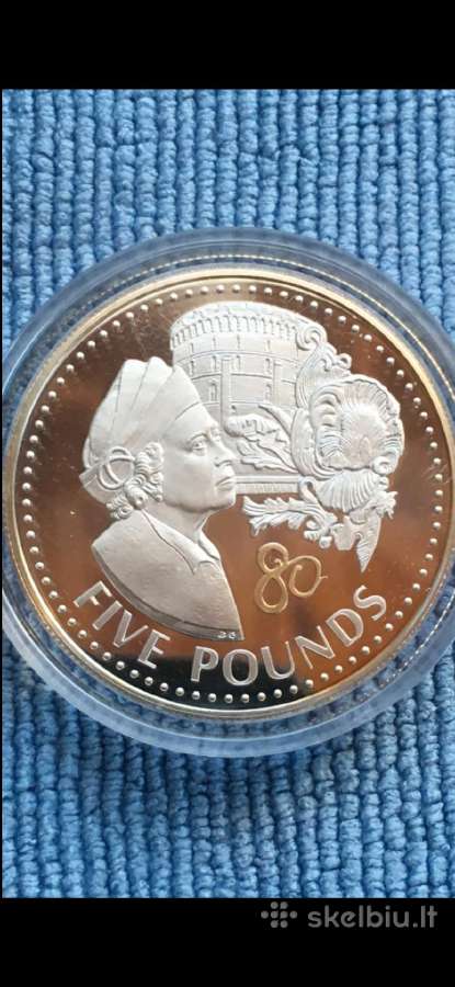 Moneta Guernsey 2006m. 5 svarai, sidabras(.925)