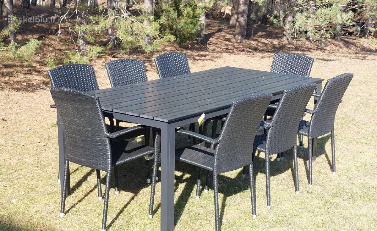 Lauko aliuminis stalas. Keli variantai