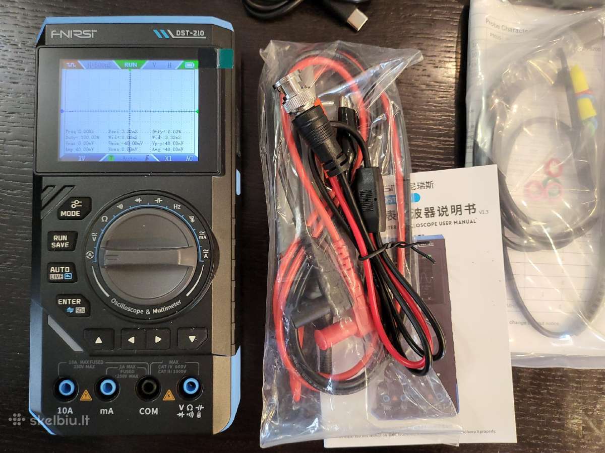 Osciloskopai Zt703s 3in1, Winapex 810b ir Fnirsi - nuotraukos Nr. 34