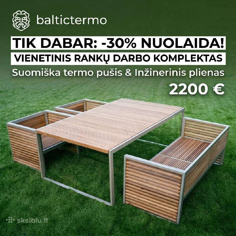 Premium lauko baldai