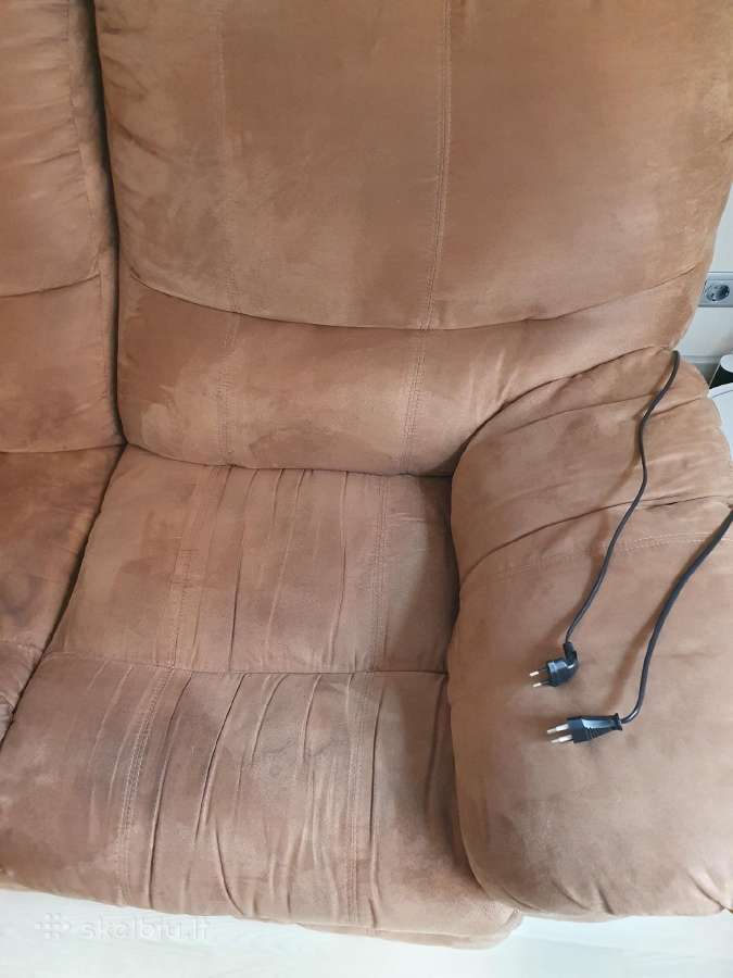 Trivietė sofa reglaineris - nuotraukos Nr. 5