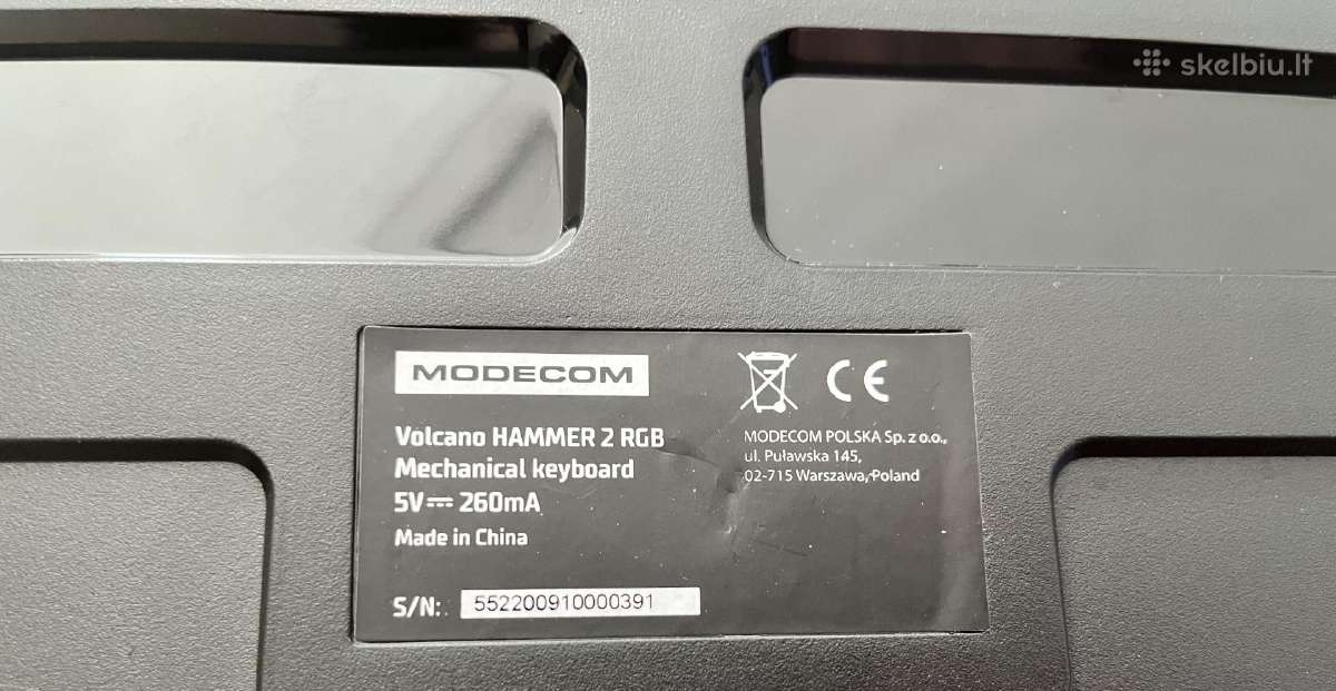 Modecom Volcano Hammer 2 Rgb - nuotraukos Nr. 4