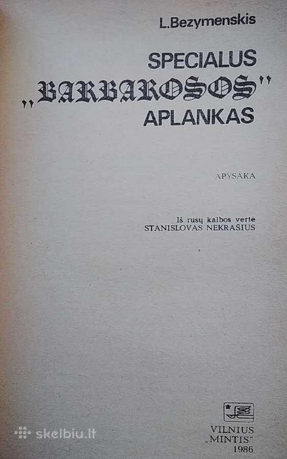 Specialus "Barbarosos" aplankas - nuotraukos Nr. 2