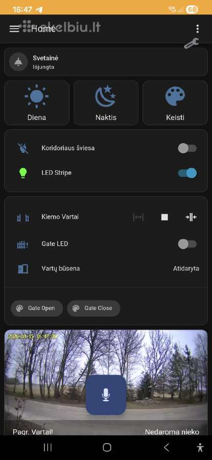 Vartų valdymas telefonu ir Balsu! - nuotraukos Nr. 4