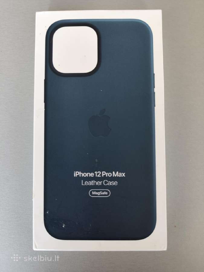 iPhone 12 Pro Max Leather Case Baltic Blue