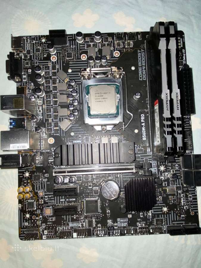 Žaidimų kompiuterio komplekta (cpu+MB+RAM)