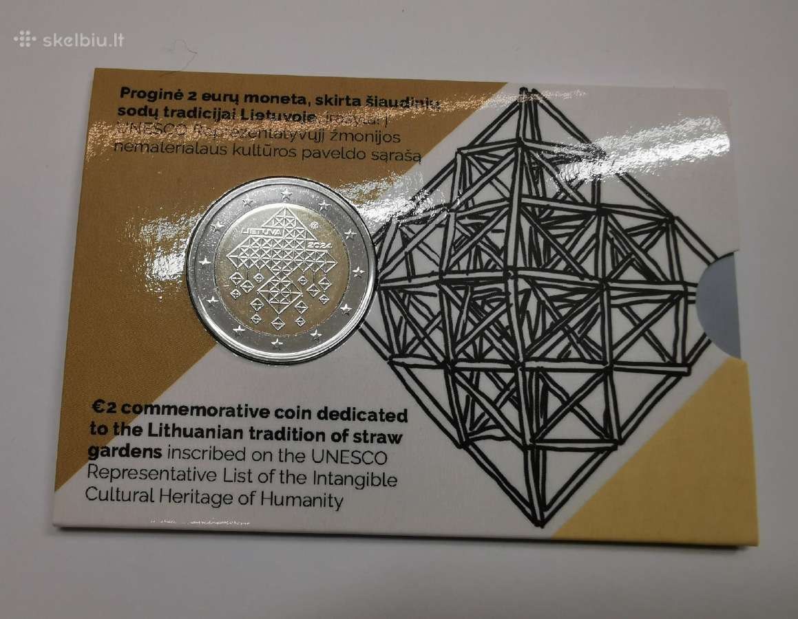 2€ Moneta Šiaudiniai sodai