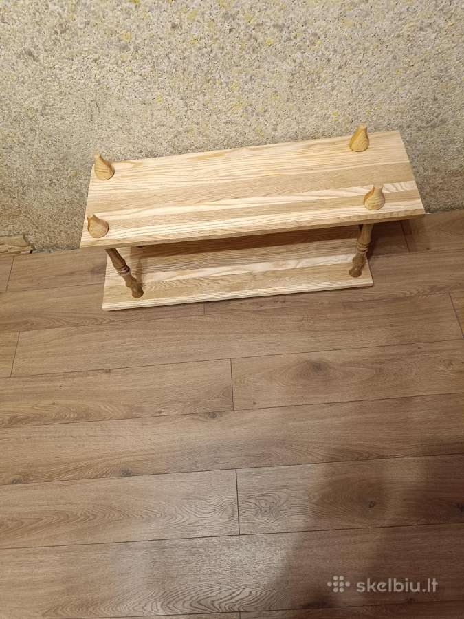 Parduodama rankų darbo ( gryno medžio ) lentyna. - nuotraukos Nr. 3