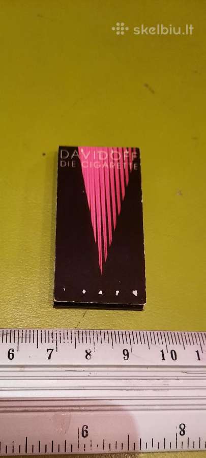 Rem. Degtukų dėžutė knygelė Davidoff Die Cigarette - nuotraukos Nr. 8