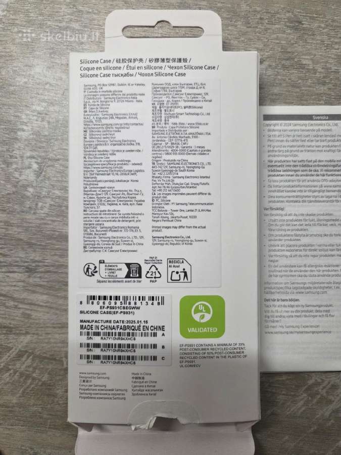 Samsung Galaxy S25 Silikoninis Originalus Deklas - nuotraukos Nr. 2