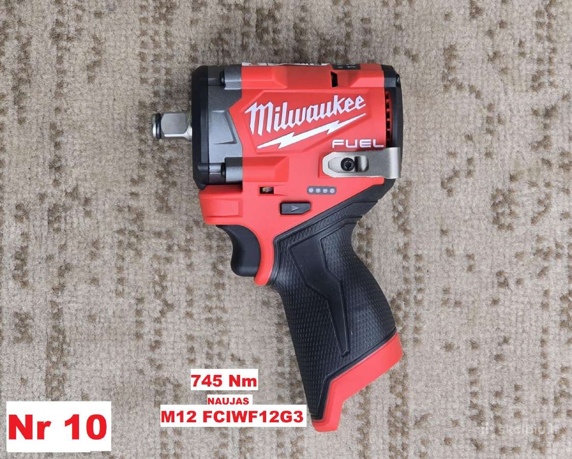 Milwaukee veržliasukis daug modelių - nuotraukos Nr. 11