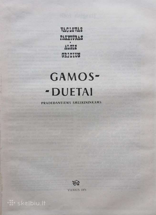 V. Paketūras "Gamos duetai" - nuotraukos Nr. 2