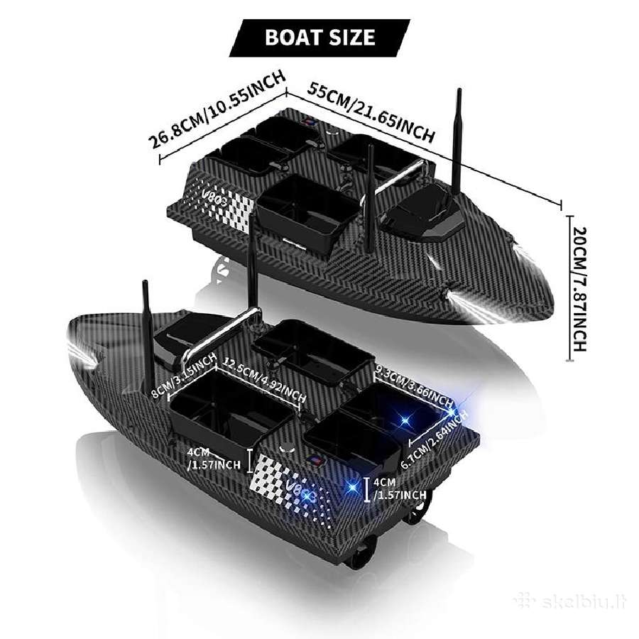 Jaukinimo laivelis Flytec V803 GPS Sonar - nuotraukos Nr. 5