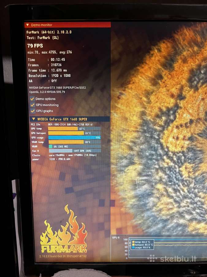 Gtx 1660 6gb super gaming Msi (nebuvus ardyta) - nuotraukos Nr. 12