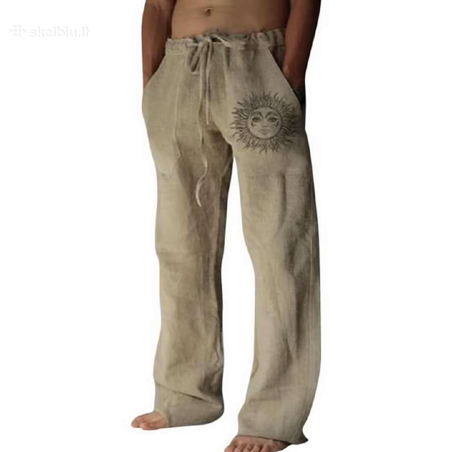 Vyriškos Lino Kelnės, L , XL d