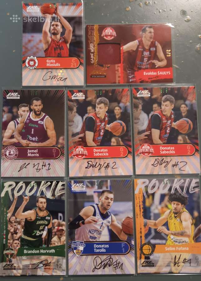 Lkl 2025/26 kortelės su tikrais autografais