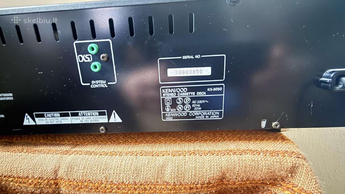 Kasetine deka Kenwood Kx-3050 - nuotraukos Nr. 3